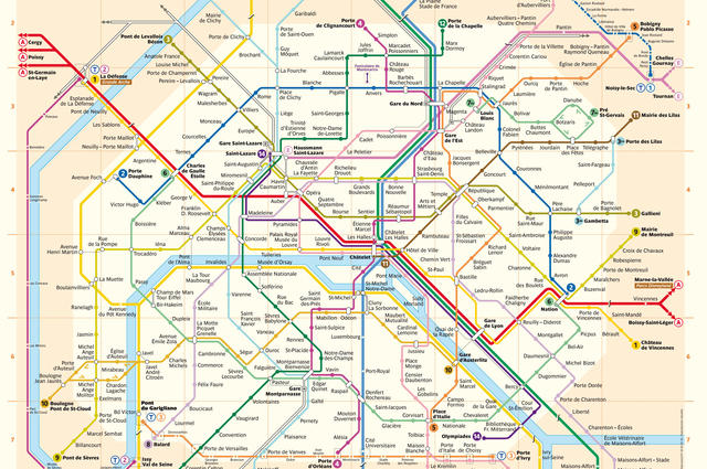 The most important Paris metro stations and lines - Voyage10.com