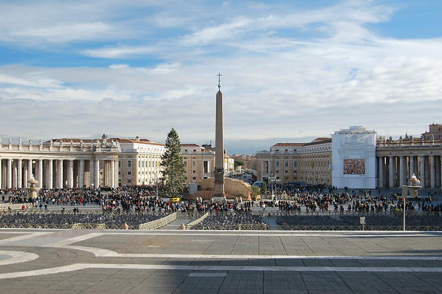 Decorations in St. Peter's Square