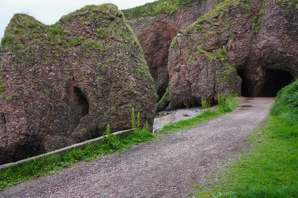 Birth of a shadow — Caves of Cushendun