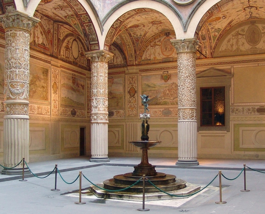 Entrance and garden