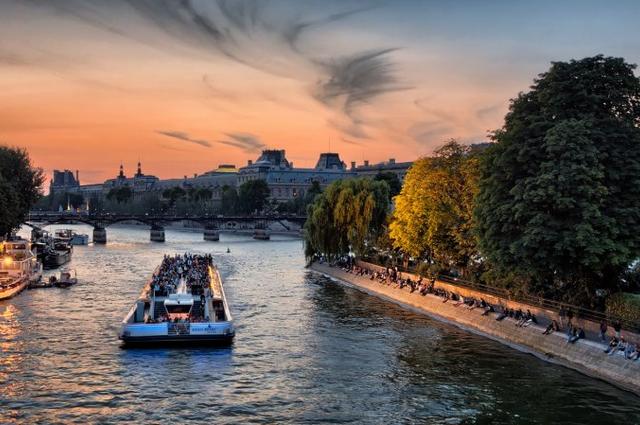 A river boat tour