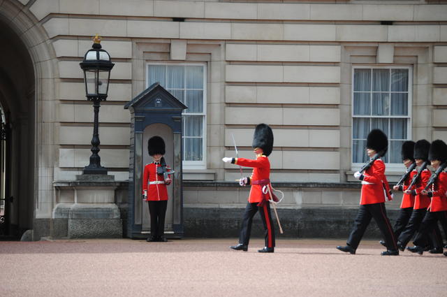 Buckingham Palace and the changing of the guard