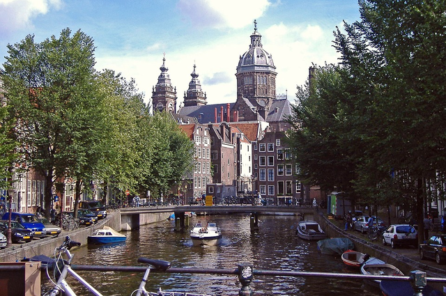 The center of Amsterdam 
