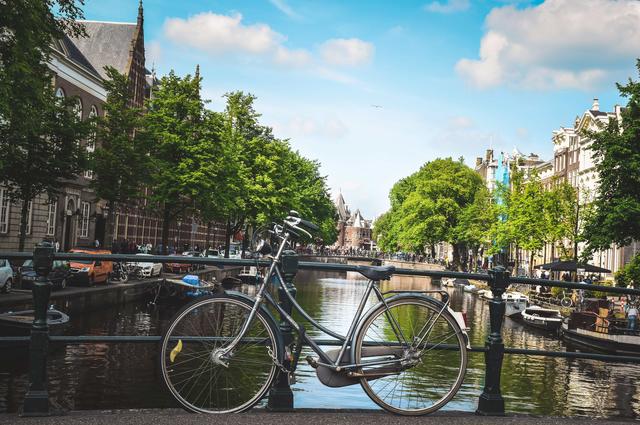 Biking in Amsterdam 