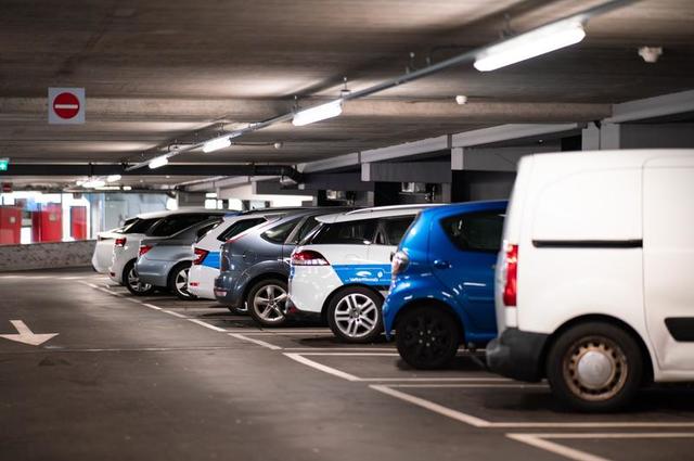 Underground parking lots in Paris