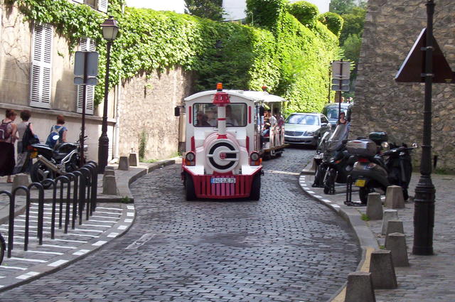 The Montmartre tourist train