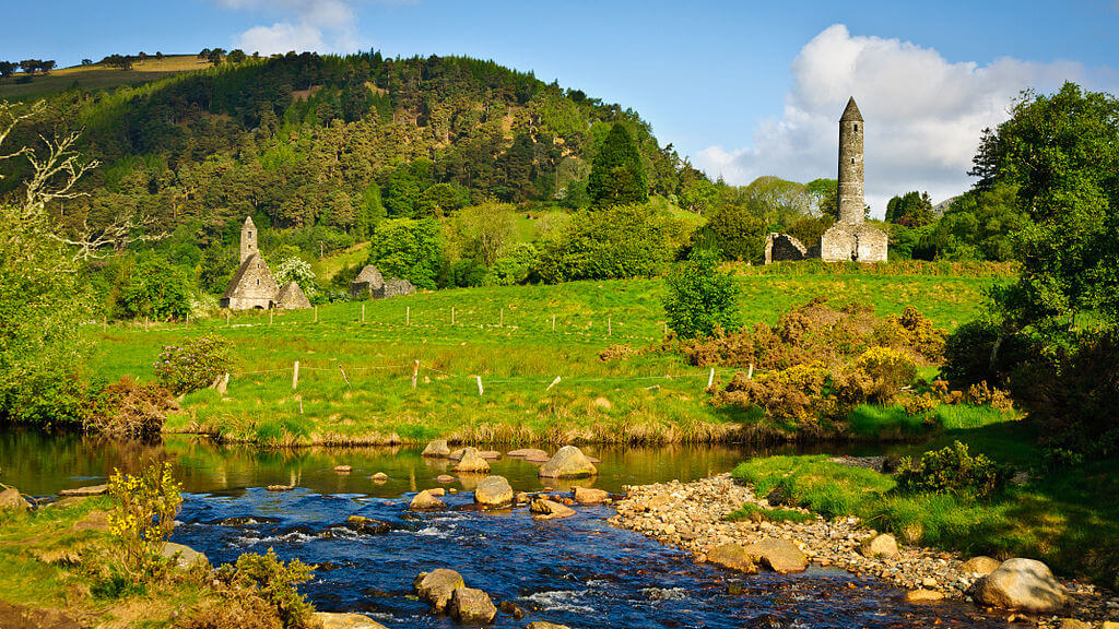 Vale of Glendalough in the Wicklow Mountains